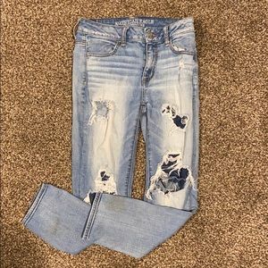 American Eagle ripped jeans